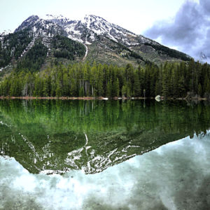 Grand Teton Leagh Lake Panorama